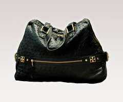 Bramante Ostrich Notte Large Day Bag